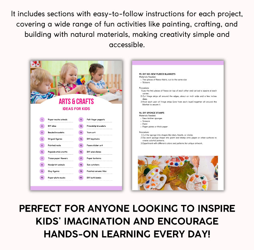 100 Arts & Craft Ideas For Kids