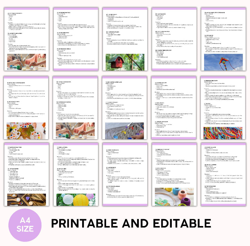 100 Arts & Craft Ideas For Kids
