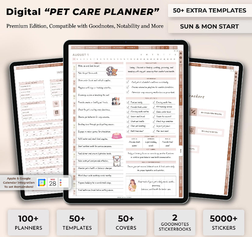 Digital Pet Care Tracker