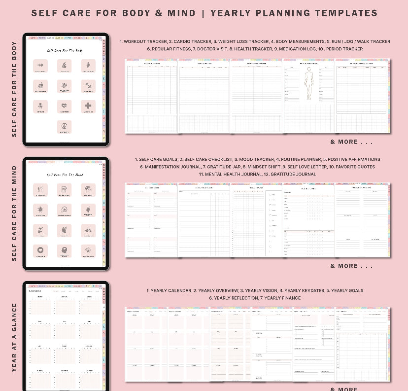 Self Care Planner