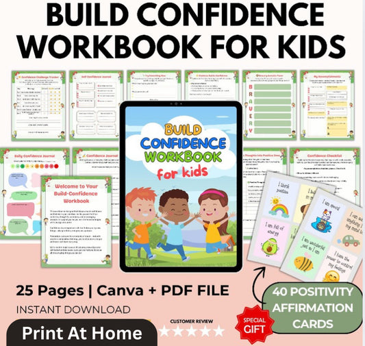 Build Confidence Workbook For Kids