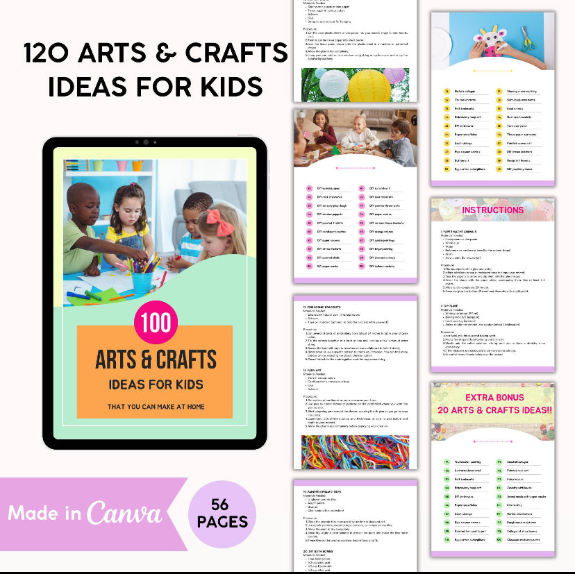 100 Arts & Craft Ideas For Kids