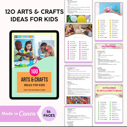 100 Arts & Craft Ideas For Kids
