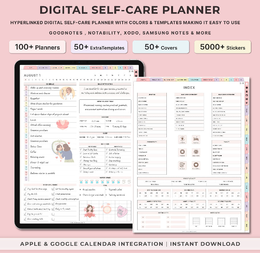 Self Care Planner