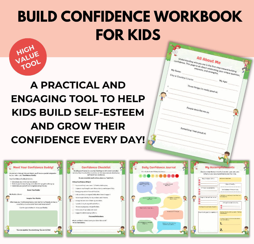 Build Confidence Workbook For Kids