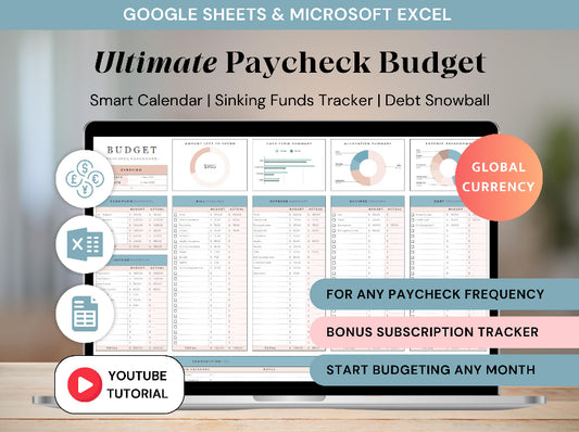 Budget By Paycheck Spreadsheet
