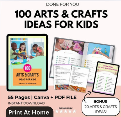 100 Arts & Craft Ideas For Kids