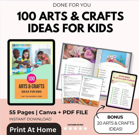 100 Arts & Craft Ideas For Kids