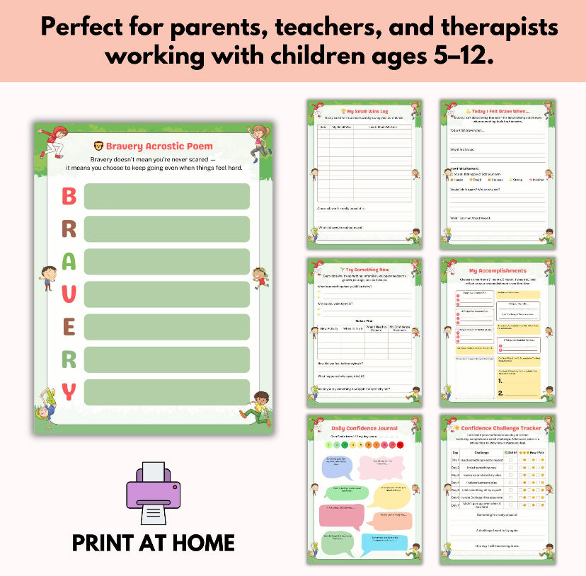 Build Confidence Workbook For Kids