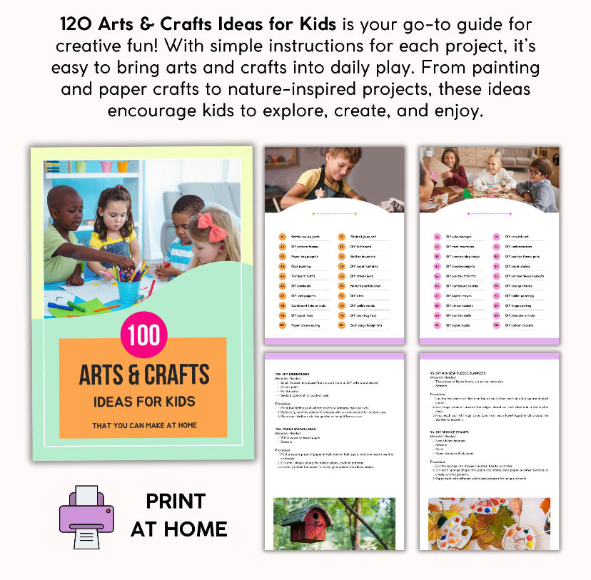 100 Arts & Craft Ideas For Kids