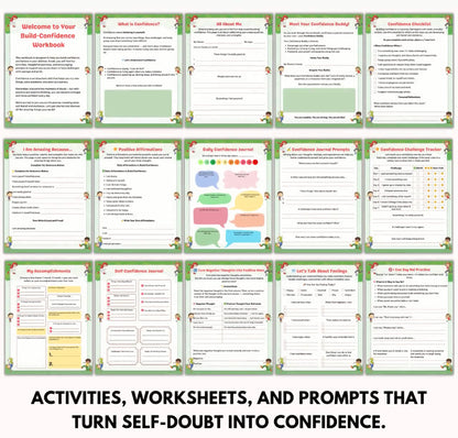 Build Confidence Workbook For Kids