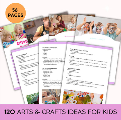 100 Arts & Craft Ideas For Kids
