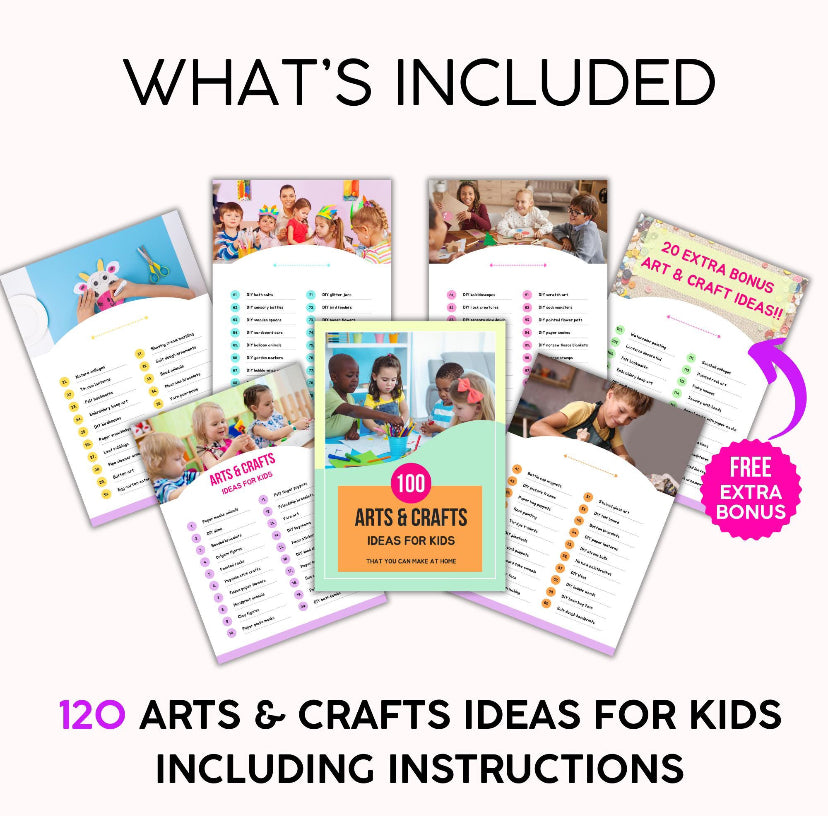 100 Arts & Craft Ideas For Kids