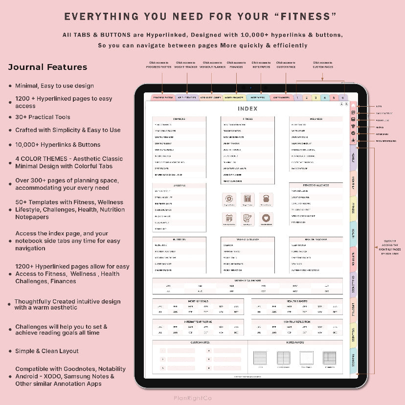Digital Fitness Planner