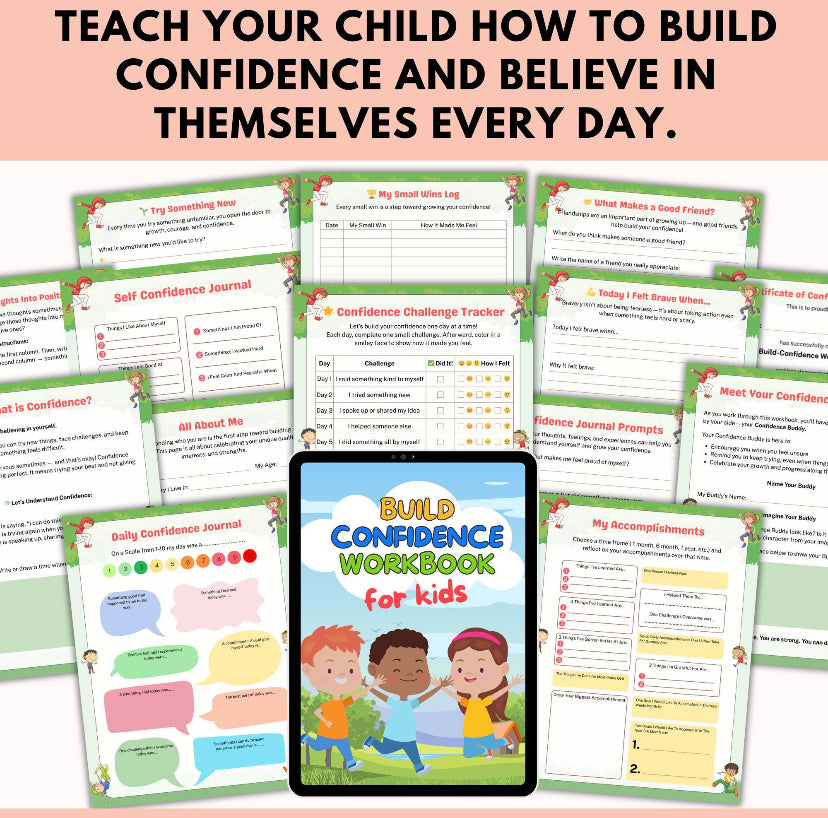Build Confidence Workbook For Kids